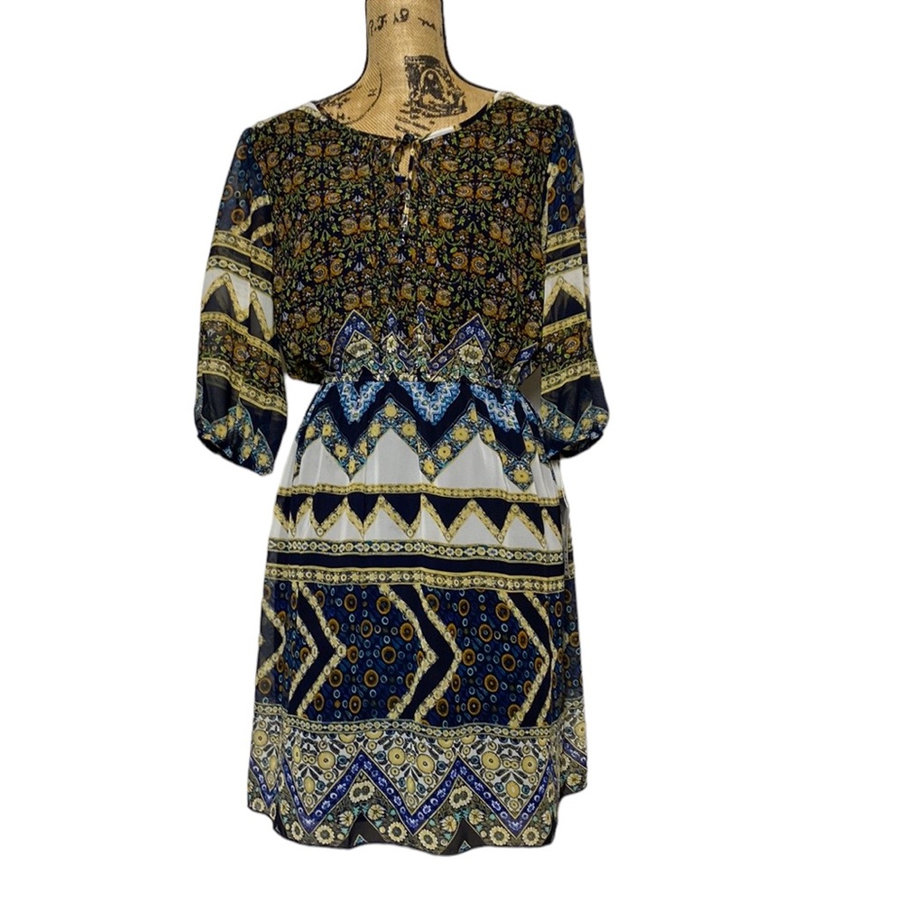 NWT Enfocus Studio Boho Elastic Waist Dress 10